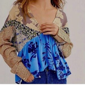 NWT free people storm cloud top